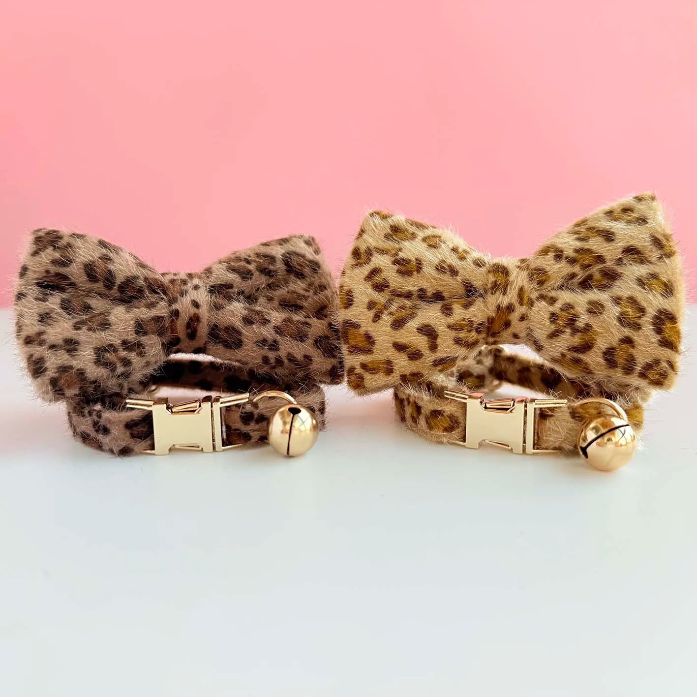 Personalized Pet Name Leopard Print Cat Collar with Bell - Plush & Adjustable Kitten Necklace, Fashion Pet Accessory