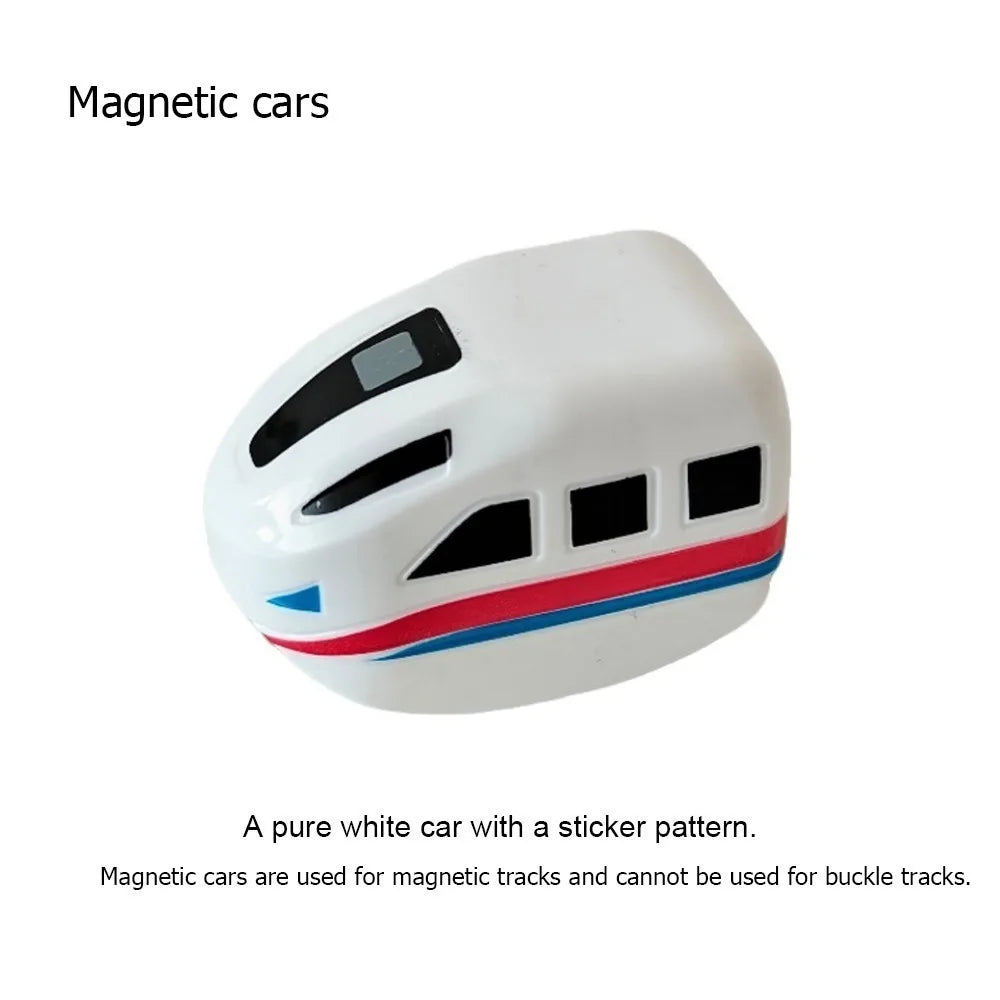 Plastic Magnetic Tracks Train Smooth Steady Driving Intelligent Toy Magnetic Train Diecast Toy Railway Track Toys Kids Toy