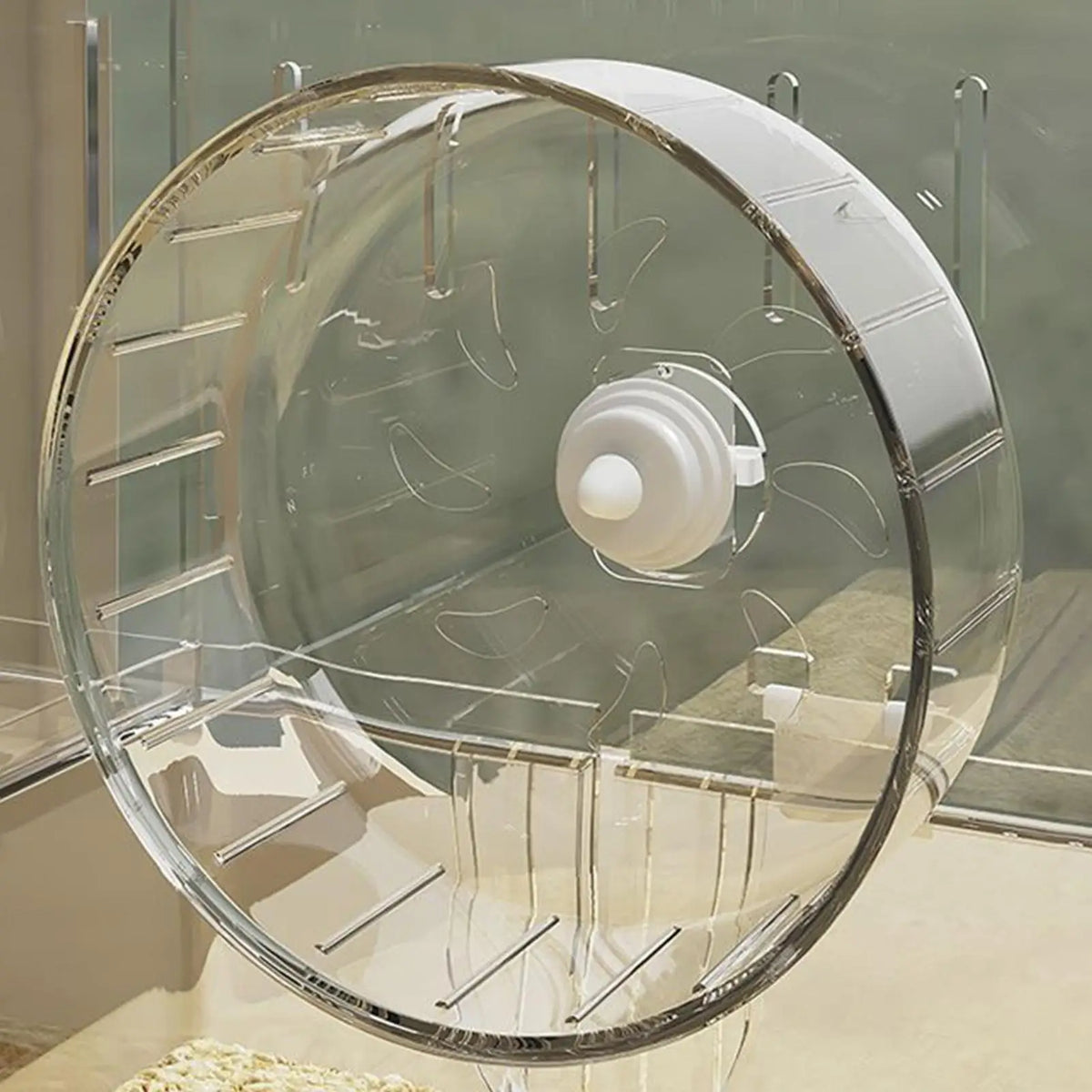 Easy Clean Transparent Double Layer Hamster Cage Large Luxury Villa Exercise Wheel Tank Habitat Spacious House For Small Rodents
