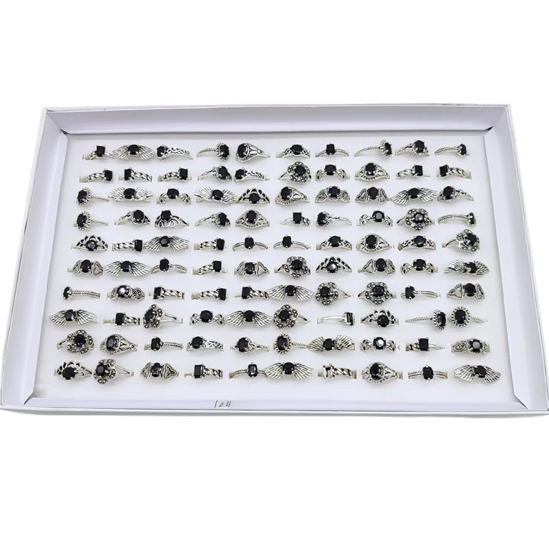 50000 Style Different Finger Rings Wholesale In Stock 100pc/Lot Hot Vintage Silver Gold Color New Alloy Joint Ring Party Women