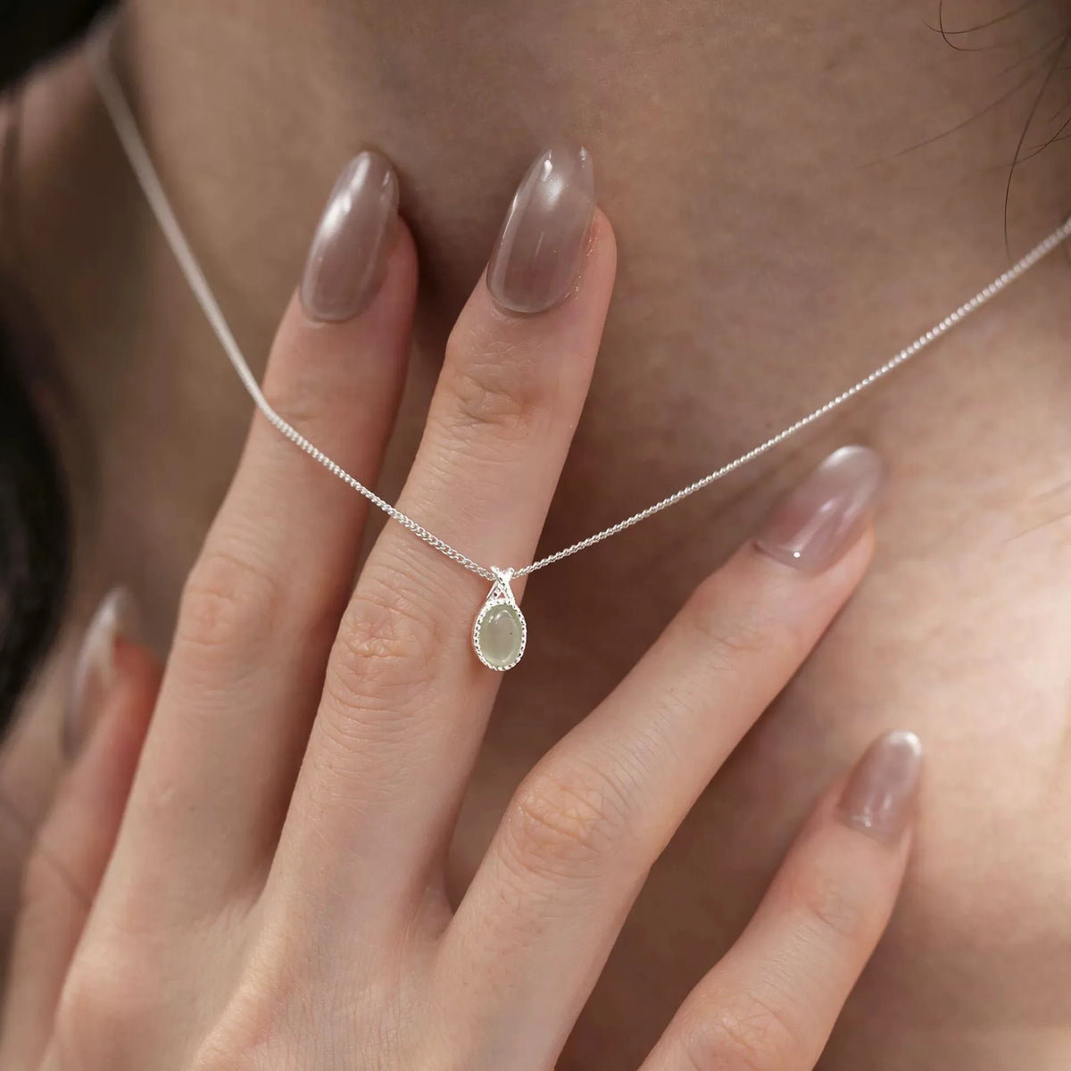VENTFILLE 925 Sterling Silver Bead Geometry Necklace for Women Girl Korean Design Versatile Choker Jewelry Dropship Wholesale