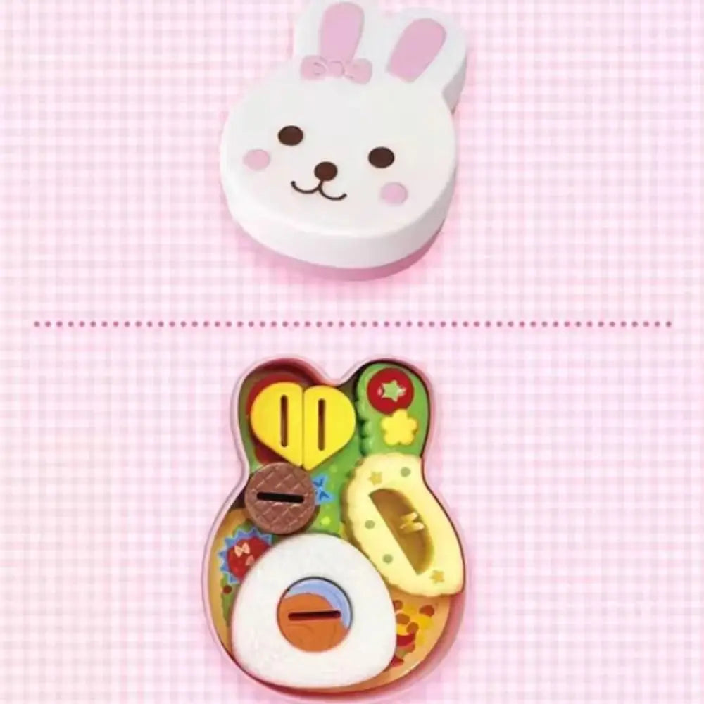New Rabbit Bento Food Feeding Toy, Pudding Feeding Toys, Early Education Playing Houses Toys for Children, Role Play, Kids Gifts