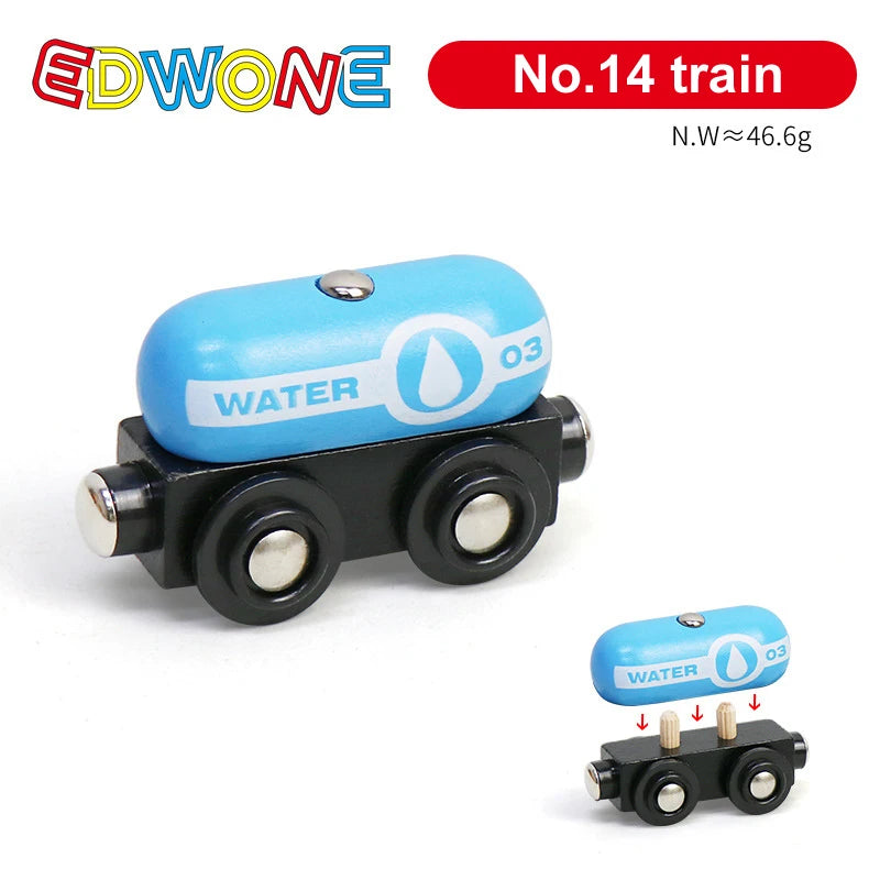 1pcs Magnetic Train Toys Wooden Train Locomotive Car Truck Railway Accessories Fit for Wooden Tracks Toys Gifts