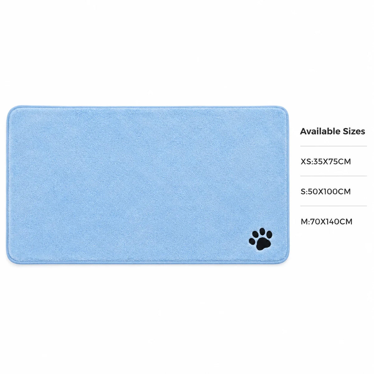 35*75cm/50*100cm Microfiber Pet Bath Towel Embroidered Super Soft Absorbent Cat for Dogs Grooming Supplies