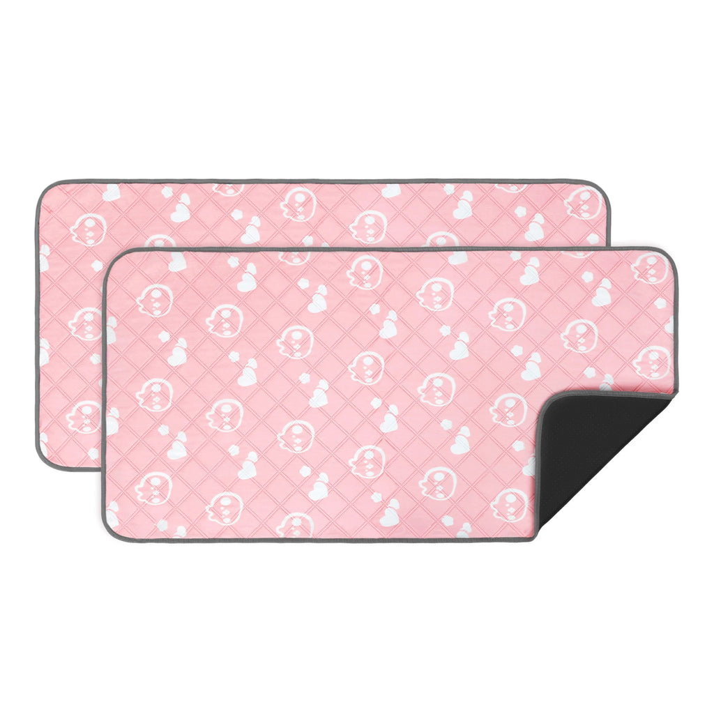 2Pcs Guinea Pig Cage Liner Reusable Washable Rabbit Absorbent Mat Waterproof Hamster Pee Pad for Guinea Pig Rabbit Hedgehog