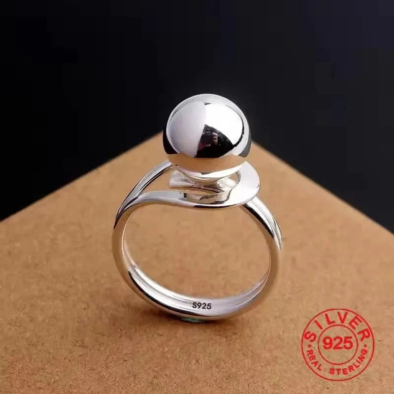 Sam Panda 925 Sterling Rings for Women Fashion Geometric Handmade Irregular Gold Star Ring Simple Fine Jelwery  Christmas Gift