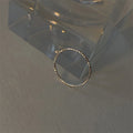 925 Sterling Silver Simple and Versatile Plain Ring Foldable Ring Party Jewelry Accessories For Women and Girls