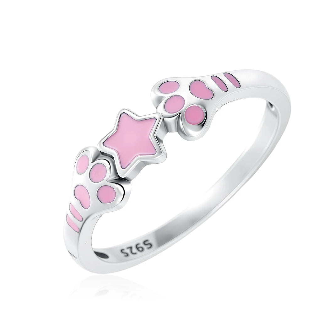 Christmas 925 Sterling Silver Crown Heart Flower Wing Zircon Sparkling Rings For Women Fine Jewelry wedding Anniversary Gifts