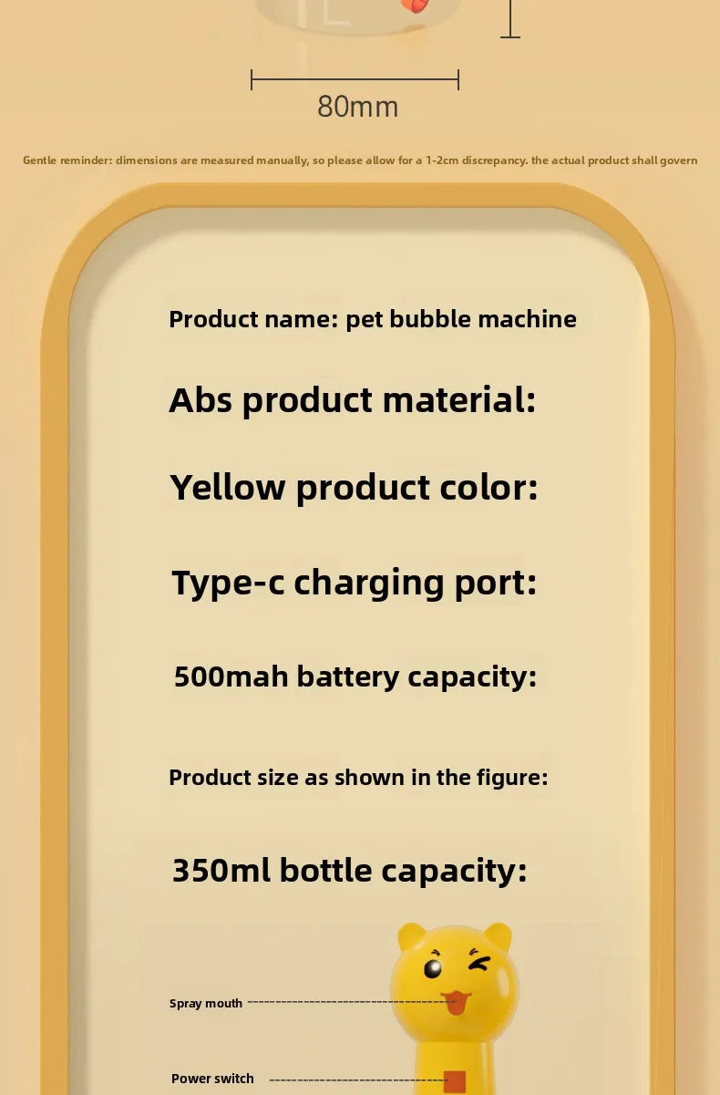 Pet Automatic Foam Dispenser 1:6 Dilution Scale Cat Dog Bath Bubble Maker One Touch Foaming Machine Pet Grooming Bath Supplies