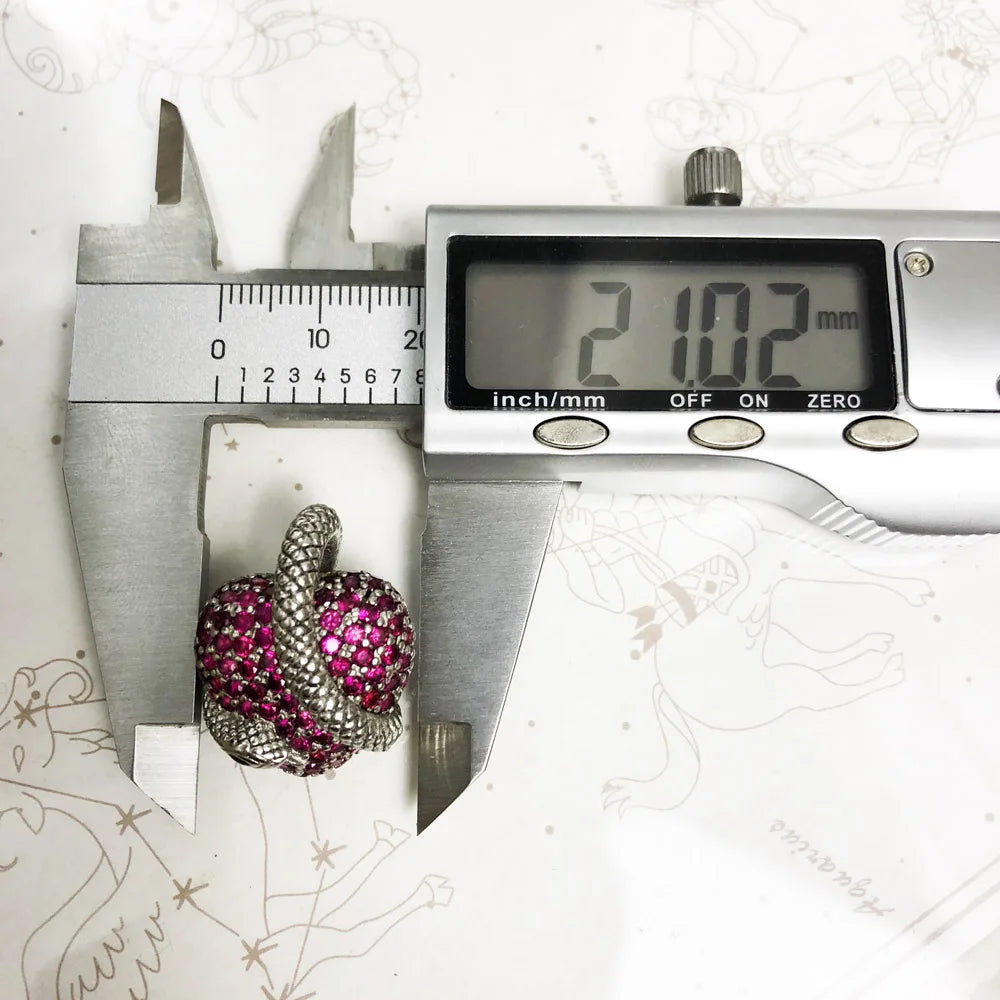 Pendant Key With Snake Winged Heart Summer Fine Jewelry Europe Accessorie 925 Sterling Silver Vintage Happiness Gift For Woman