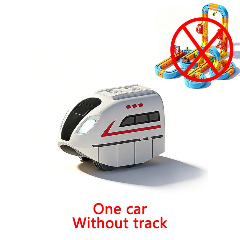 Children's Magnetic Car Track DIY Magic Railway Electric Train Toy Creative for 3 Year Boys Girls Kids Christmas Birthday Gifts