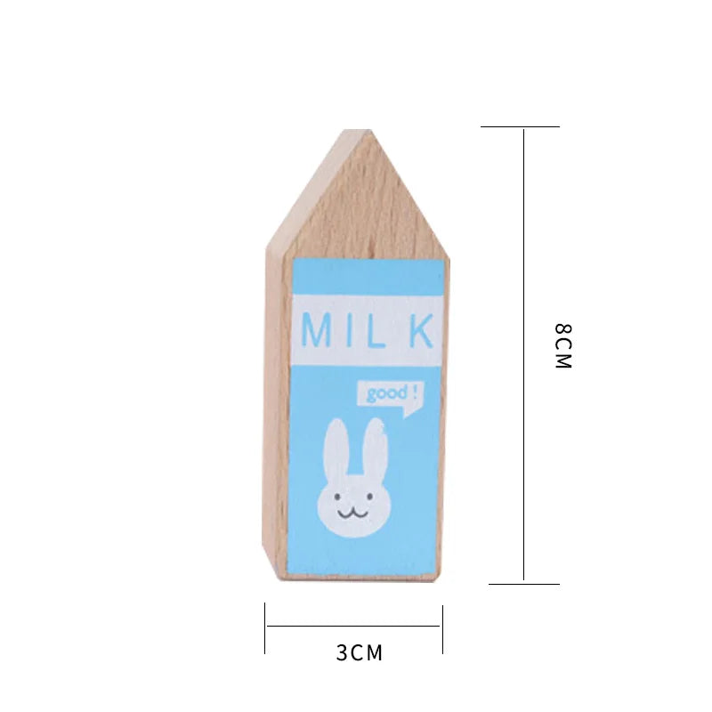 1Pcs Montessori Kitchen Toys Wooden Kitchen Play House Simulation Play House Condiment Bottles Educational Toy for Children Gift