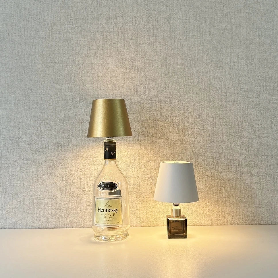 AITHEA Wireless LED Wine Bottle Light Rechargeable Vases Table Lamp Touch Switch Night Light for Cafe Bar Club Restaurant Decor