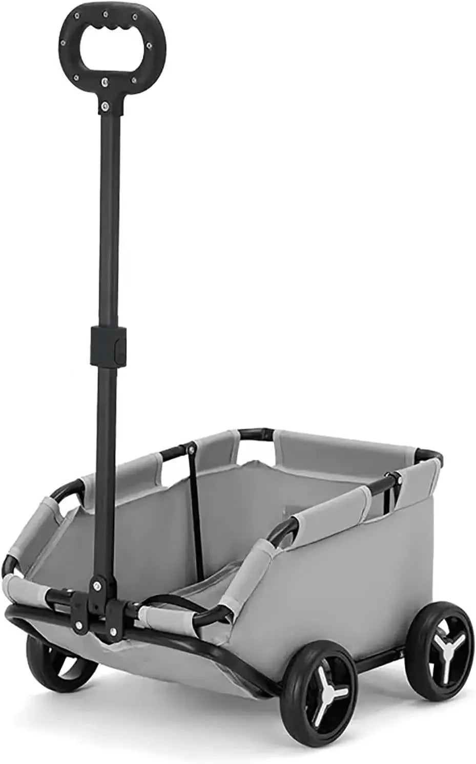 Lightweight Foldable Pet Stroller 4 Wheels Small Dog Handcart Comfortable Handlebars Foldable Dog Stroller for Small Cats & Dogs