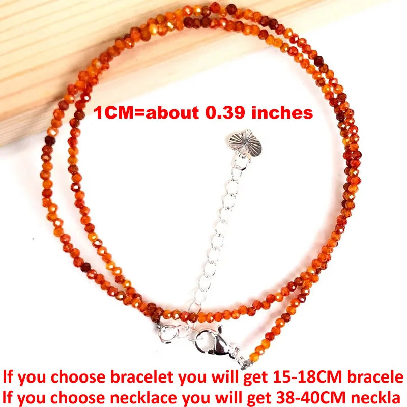 Fashion Women Bracelet necklace 2-3mm mini Cut angle beads tourmaline agate zircon natural pearl crystal Beaded Jewelry gift