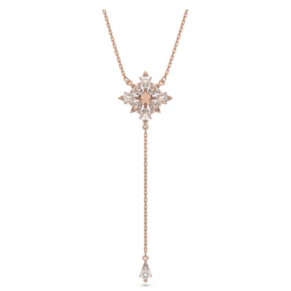 2026 New High-Quality Colorful Candy Butterfly Crystal Star Dancing Heart Double-Layer Simple Necklace - Valentine's Day Gift