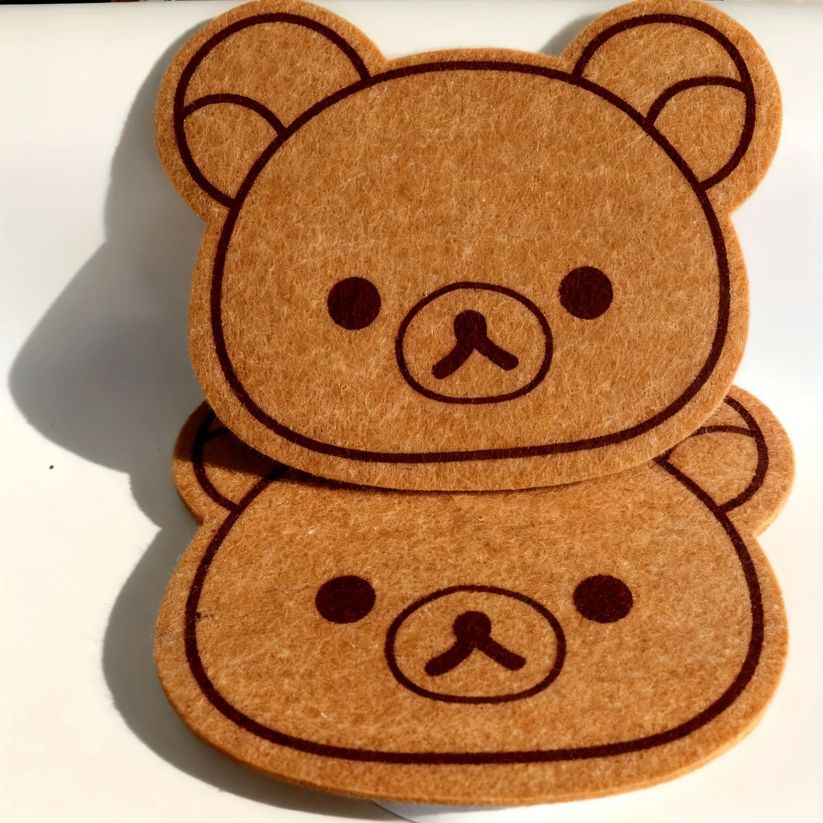 1/2Pcs Cute Bear-Shaped Pin Display Board 0.5-Inch Thick Cloud Rubber Board,Wall-Mounted Bulletin Board for Office, Letter Board