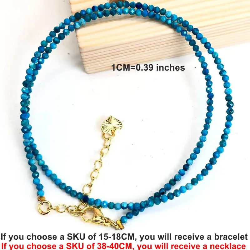 Natural Gemstones 2mm Cutting Angle beads Necklace Tourmaline quartz garnet zircon Bracelet Choker Men Female Jewelry Party Gift