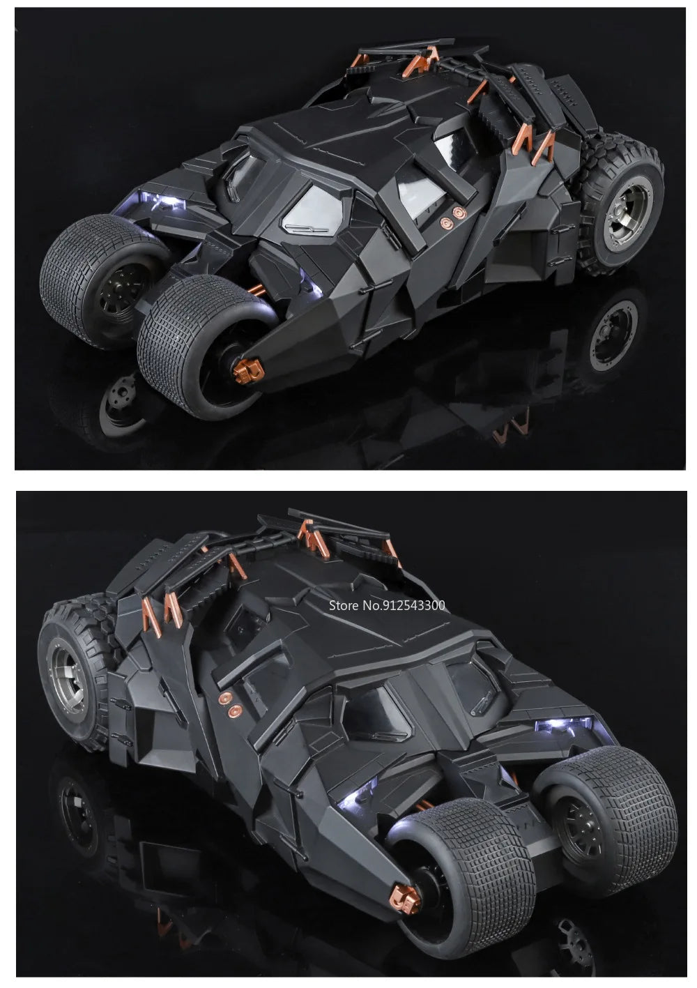 Large Scale 1:18 Batmobile Car Model Toy The Dark Knight Trilogy Sound Light Sliding Spray Alloy Vehicle Models Ornaments Gifts