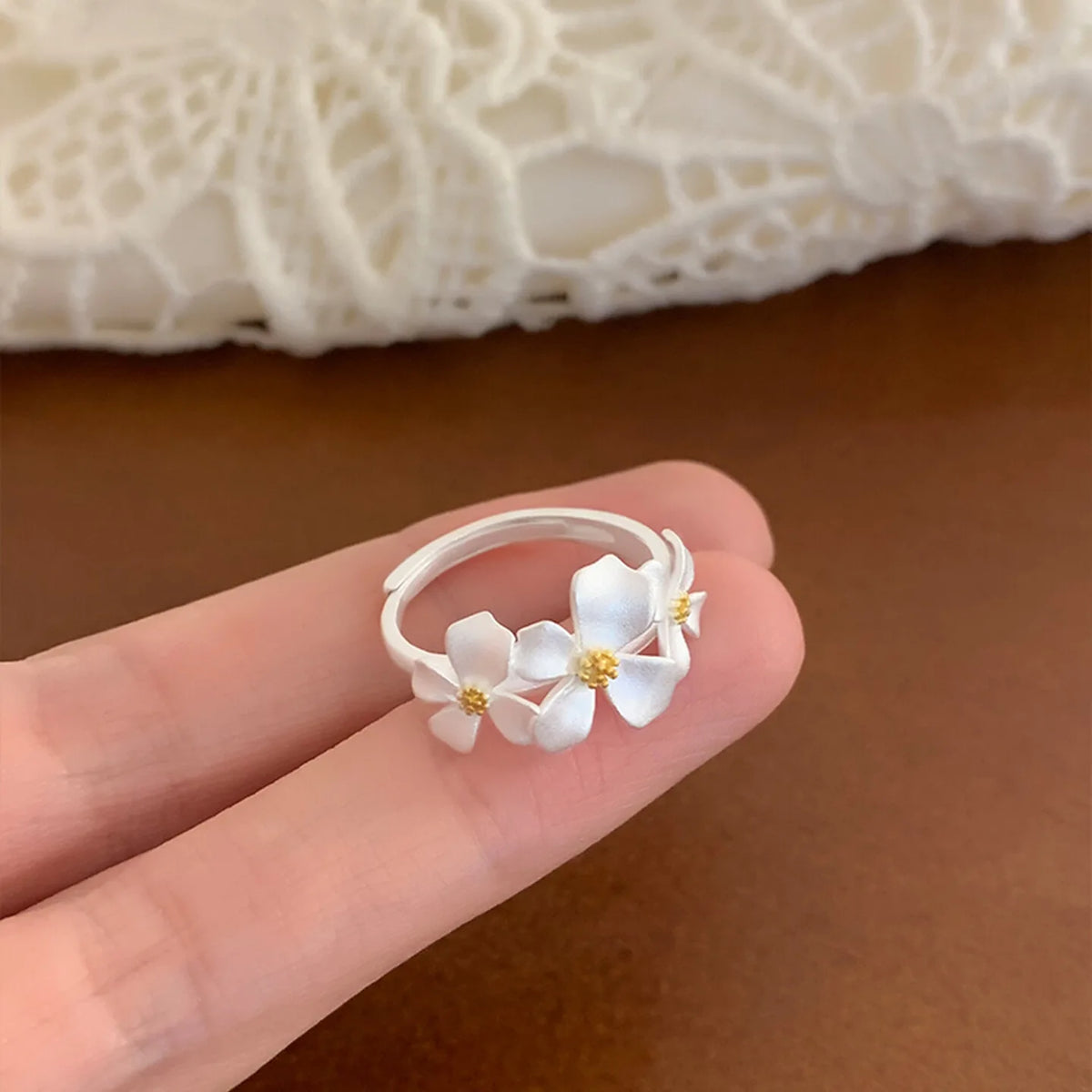 925 Sterling Silver Rings for Women Couple Minimalist Handmade Simple BIg Ring Party Jewelry Gift Prevent Allergy