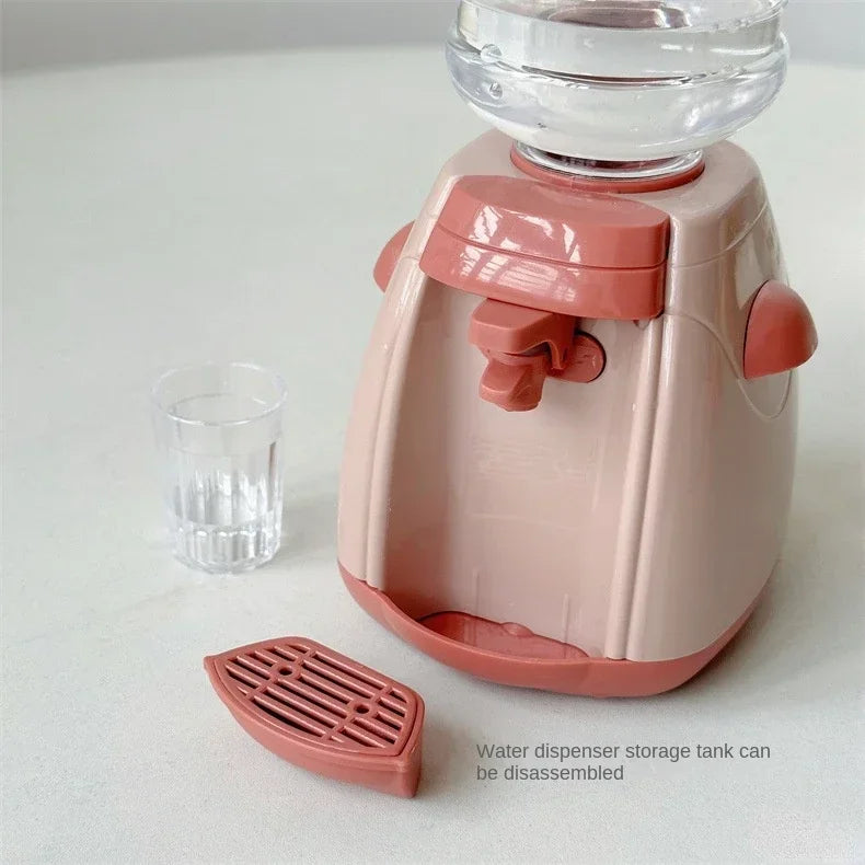 Mini Household Appliances Kitchen Toys Pretend Play Set with Coffee Maker Water Dispenser and Toaster for Kids Boys Girls Gifts
