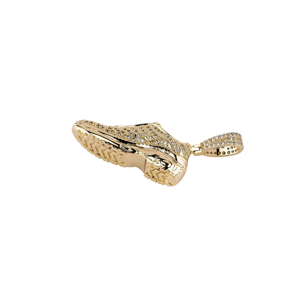 TOPGRILLZ New Shoe Model Pendant Hip Hop Men Women Pendant Sparkling Ice Crystal Zircon Necklace Fashion Charm