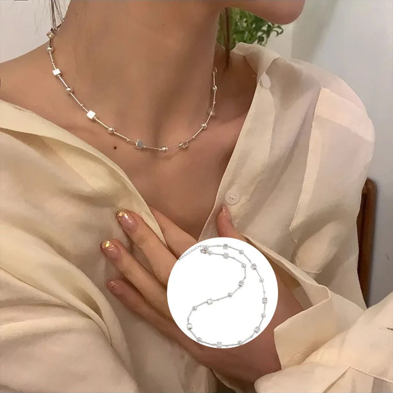 VENTFILLE 925 Sterling Silver Zircon Love Heart Necklaces for Women Girl Moon Luck Hotan Jade Jewelry Dropshipping