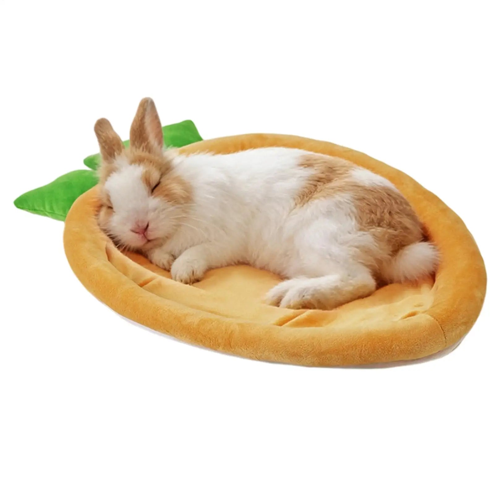 Warm Carrot Shaped Bunny Mat Soft Breathable Cute Sofa Mat for Pet Small Animal Hamster Bunny Puppy Kitty Sleeping Bed Mat