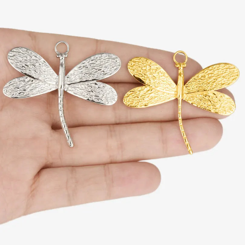 10PCS Ancient Egyptian Scarab Beetle Pendants Charms Stainless Steel Dragonfly Butterfly Pendant for Jewelry Making DIY Necklace