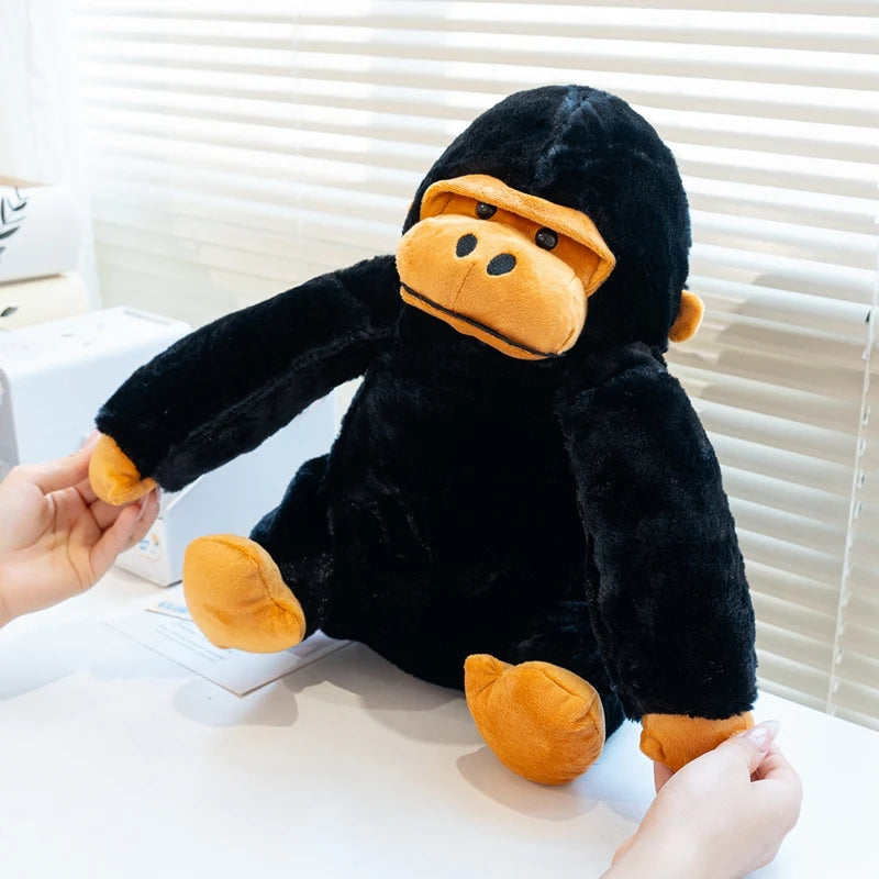 32CM Creative Gorilla Plush Backpack Cute Monkey Stuffed Doll Funny Student School Backpack Gifts