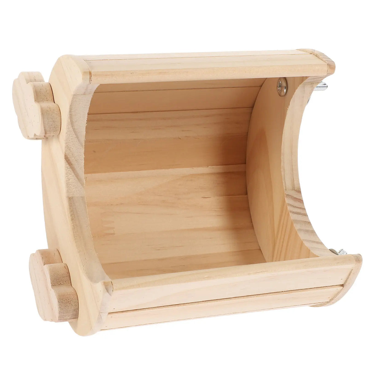 Wooden Hamster Moon Style Solid Wood Small Animal House for Hamster Chinchilla Rat Rabbit Decorative Cage Interior