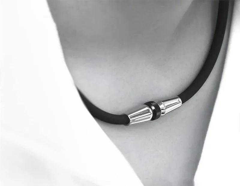 Titanium Magnetic Germanium Sports Necklace for Men Women Eliminates Shoulder Stiffness Magnetic Necklace Luxury Design Gift