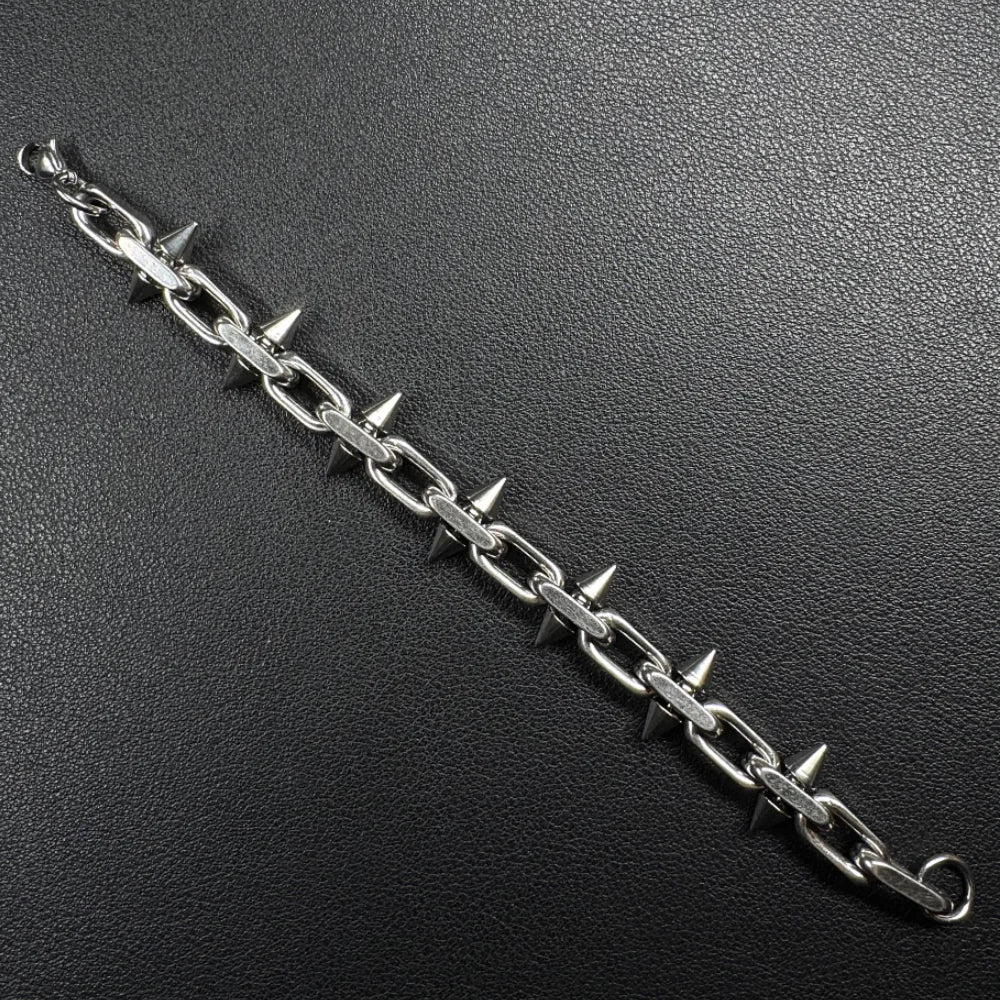 titanium steel Spike Necklaces Hip-hop Gothic Punk Style Barbed Chain Collar Choker For Men Women Jewelry Accessory