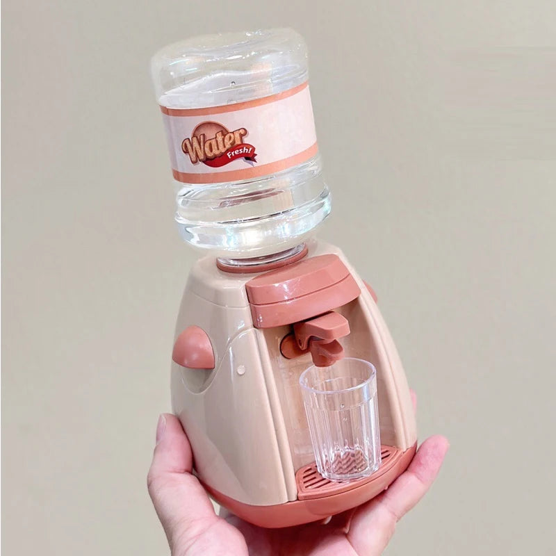 Mini Household Appliances Kitchen Toys Pretend Play Set with Coffee Maker Water Dispenser and Toaster for Kids Boys Girls Gifts