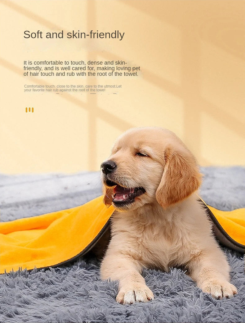 New 1-3pcs Pet Dog Absorbent Towel Microfiber Dog Bathing Towel Dog Bathrobes Wiping Cloth Pet Towel
