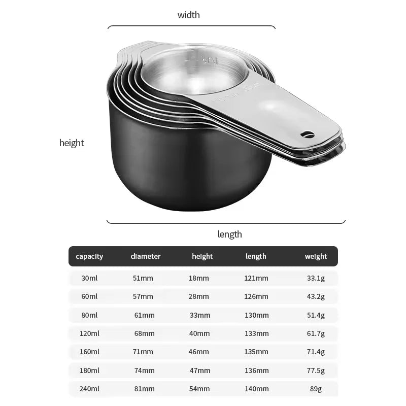 stainless steel measuring cup and spoon  Teaspoon measuring tools for cooking and baking