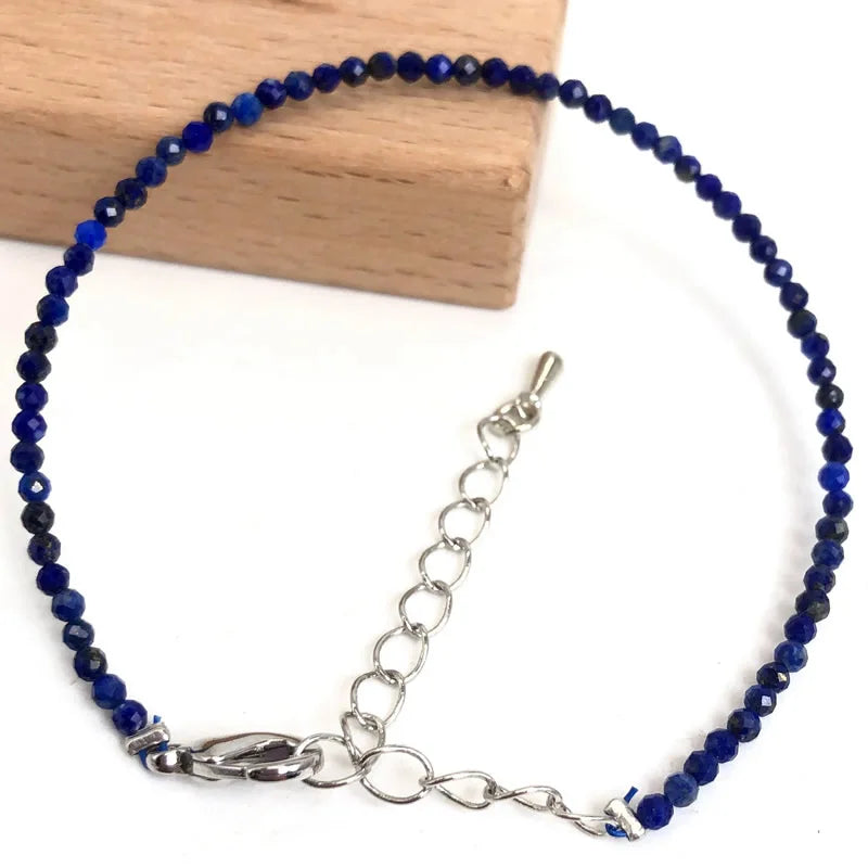 Mini 2-3mm Stone Beaded Faceted Natural Agat Quartzs Necklaces bracelet Female Fashion Party Choker for Women Girls Jewelry Gift