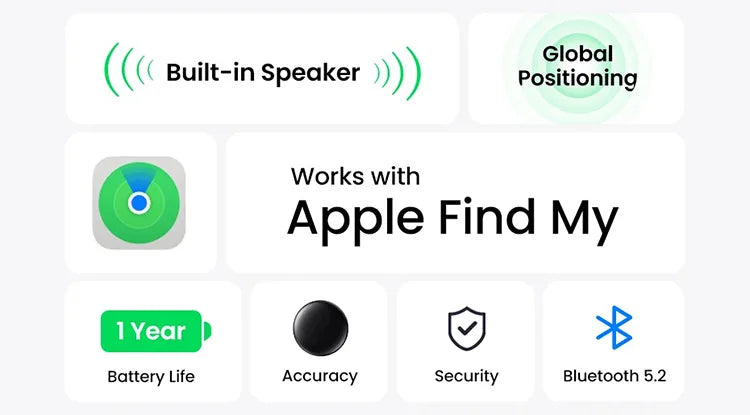 GPS Tracker for Dogs, Smart Collar Real-Time Location, No Monthly Fee, iOS Find My, IP68 Waterproof, Ultra-Slim