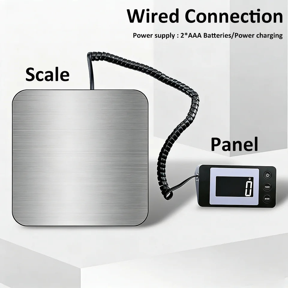 Electronic Platform Scale 50kg/2g High-precision Digital Scale Wired/Wireless Parcel Pet Express Zero/Tare Kitchen Weighing Tool