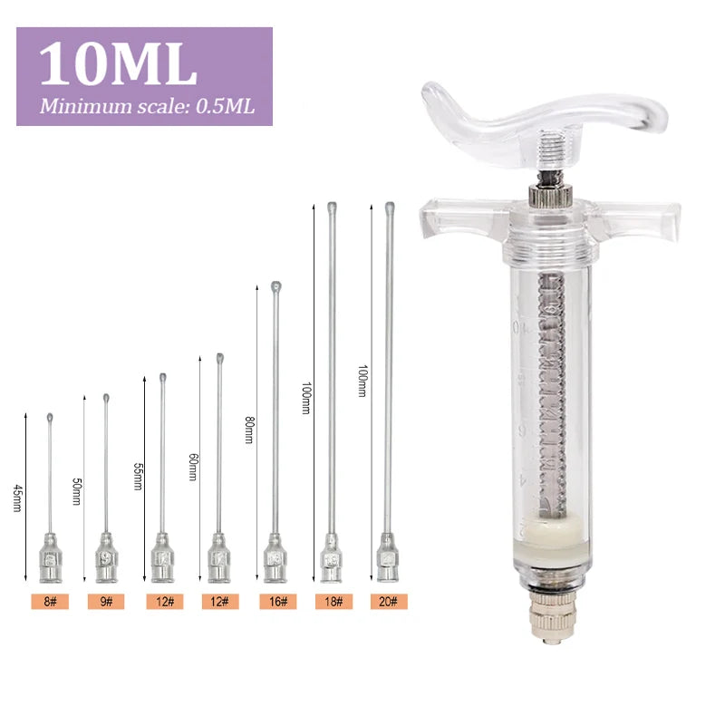 10/20/30/50Ml Baby Bird Feeder with Stainless Steel Birds Feeding Syringe Tube Parrot Feeding Syringe Adjustable Bird Supplies