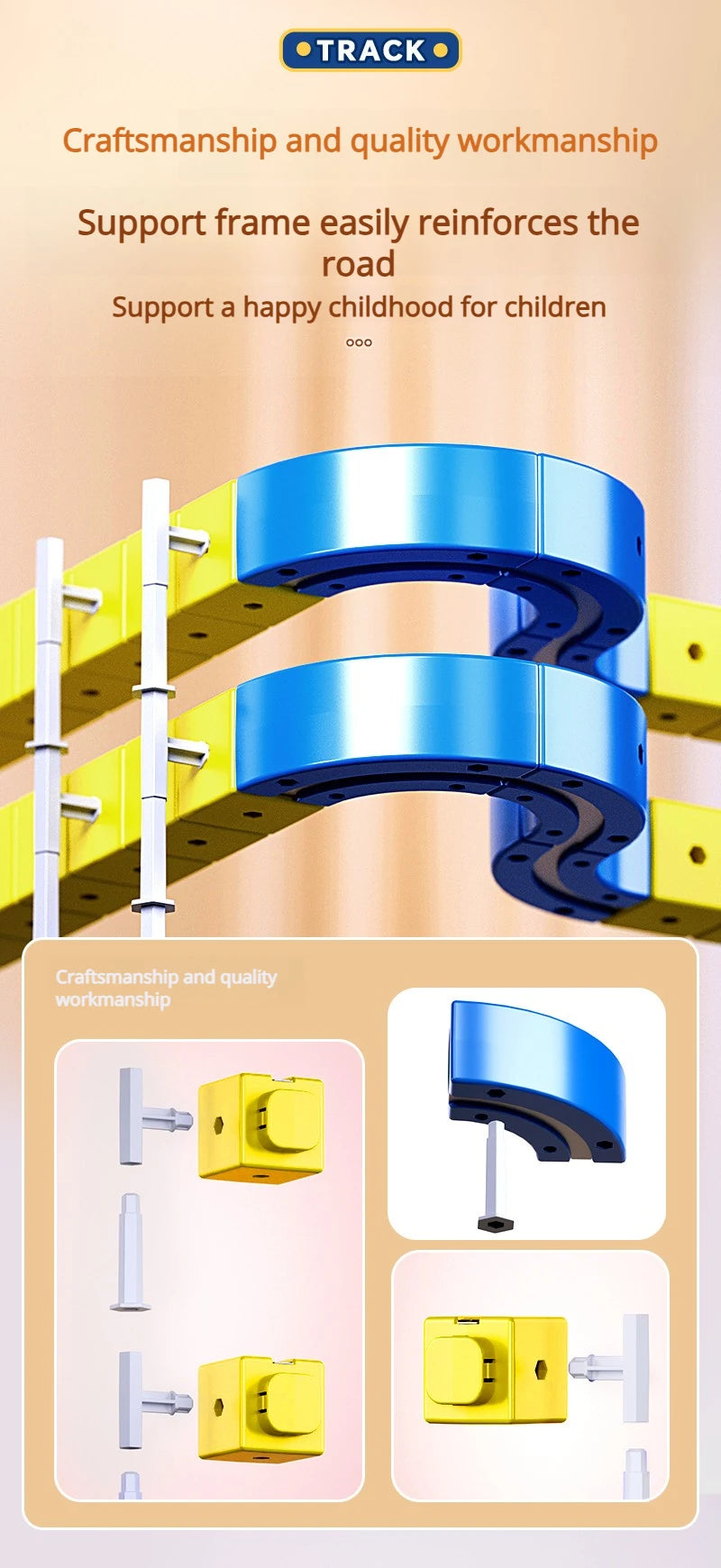 DIY Electric Magnetic Track Set With High-Speed Rail Vehicles STEM Building Game Puzzle Cube Toy for Children Gift(1-100+pieces)