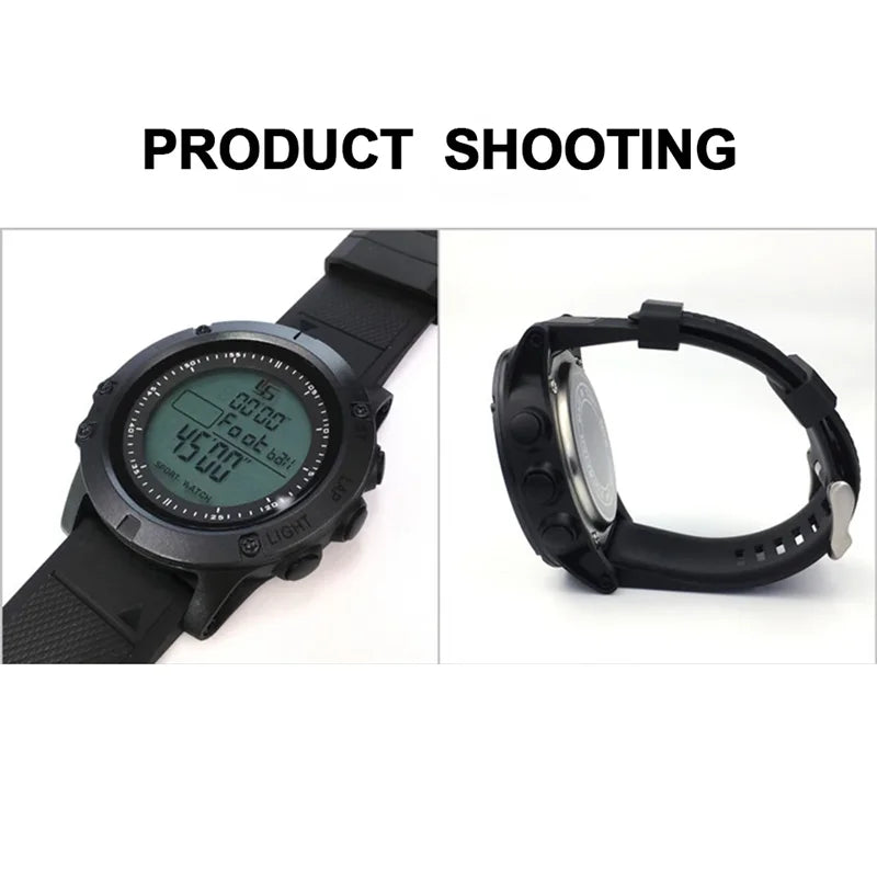 Digital Sport Stopwatch Soccer Referee Timer LCD Multifunctional Chronometer with Backlight Portable Mute Wrist Countdown Timer