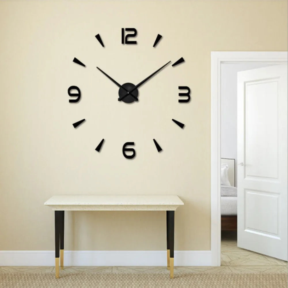 Large 3D Wall Clock Luminous Classic Wall Clocks DIY Digital Clock Wall Watches Stickers Silent Clock for Home Living Room Table