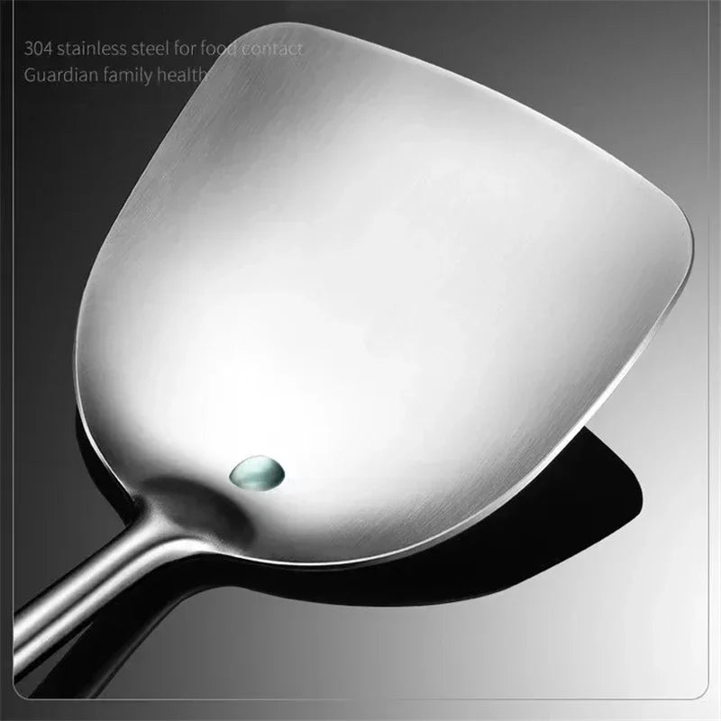 Food Stainless Steel Wok Spatula Metal Kitchen Utensils Slotted Turner Spoon Ladle Utensil Set Kitchen Accessories Cooking Tools