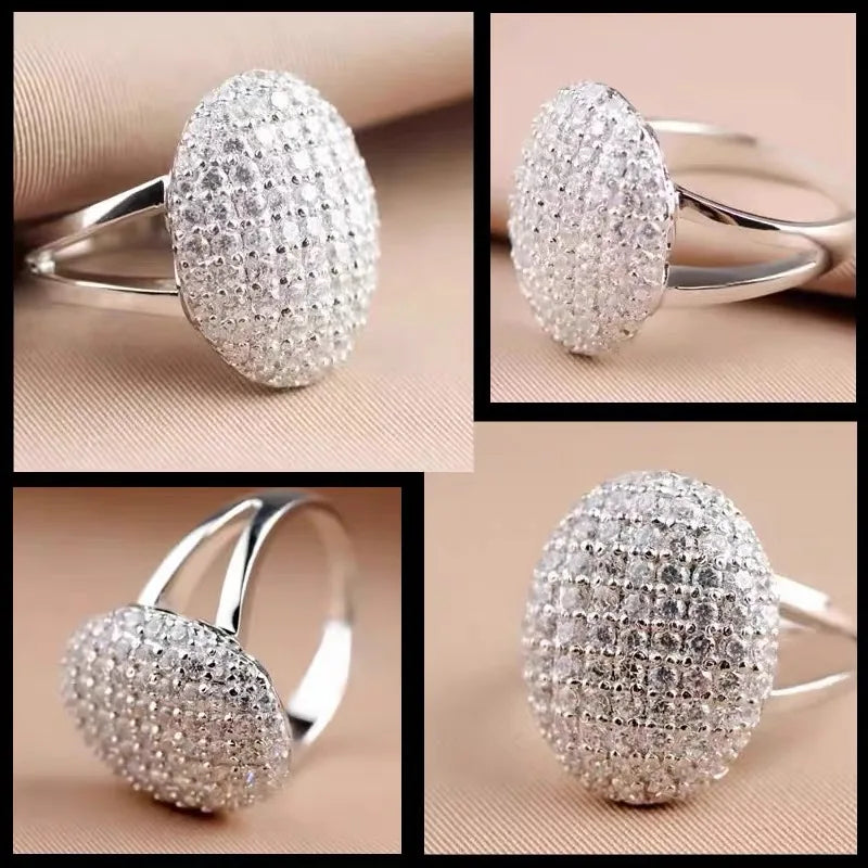 Authentic S925 sterling silver set with diamond Twilight Breaking Dawn Bella engagement wedding ring Fashion jewelry  gift