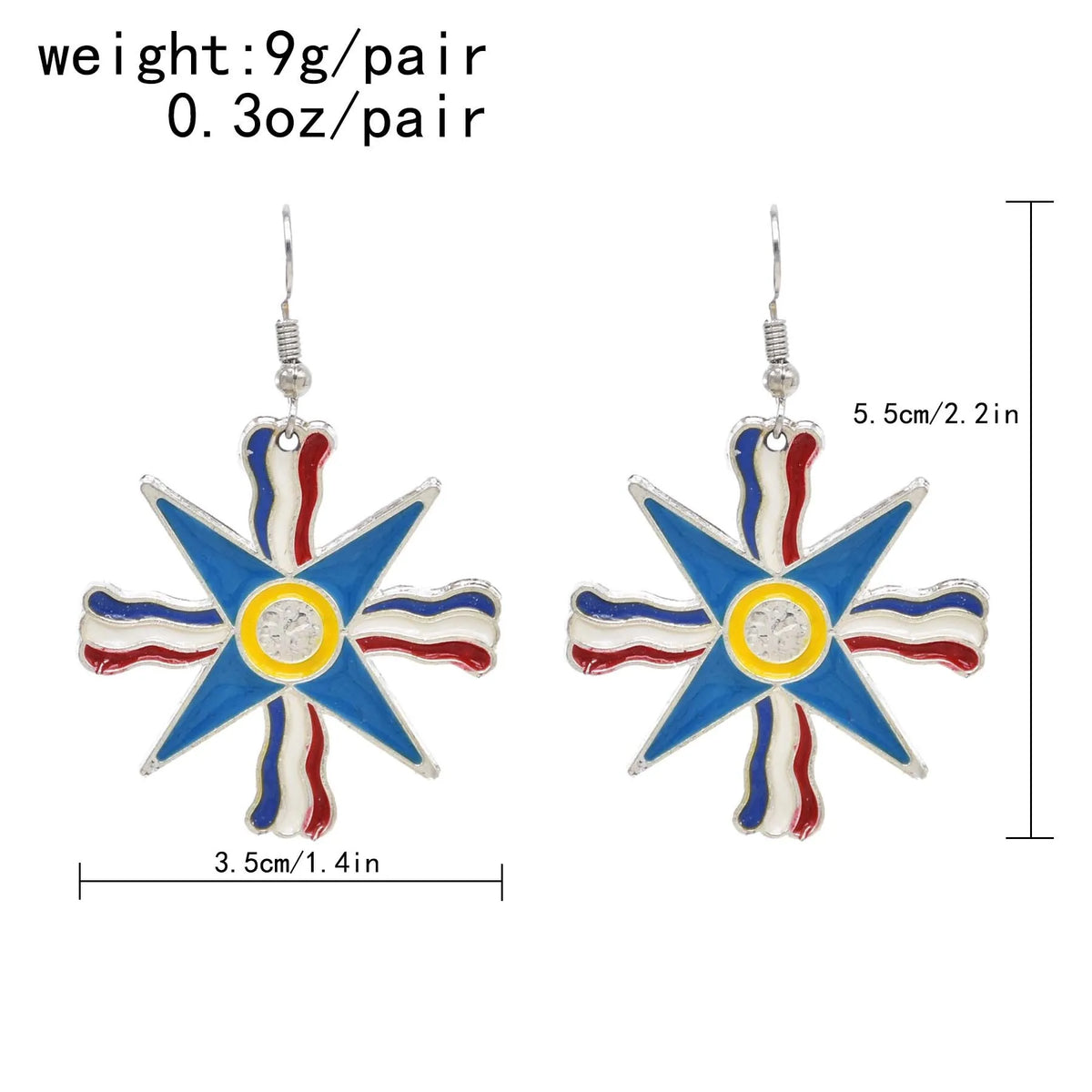 Silver Plated Assyrian Belt Hair Accessories Earrings for Women Kurdish Assyria Ethnic Colorful Flag Leaf Tassel Jewelry Sets
