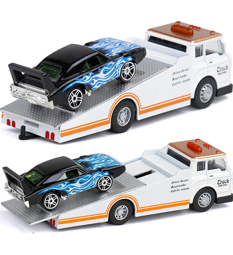 1:64 Scania Container Truck American Container Truck Alloy Diecast Model Car Home Decoration Ornaments Collections Hobby Holiday