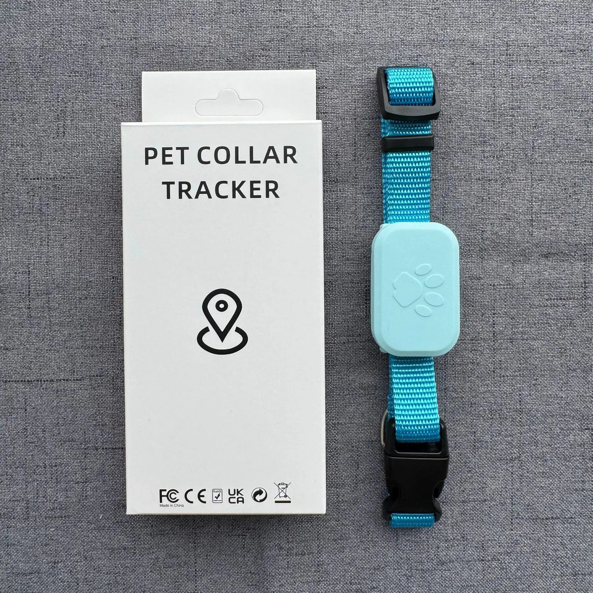 Waterproof Pet GPS Tracker - Dog & Cat Locator, with Adjustable Collar Anti Lost Dogs Real-time Tracking Device for iOS
