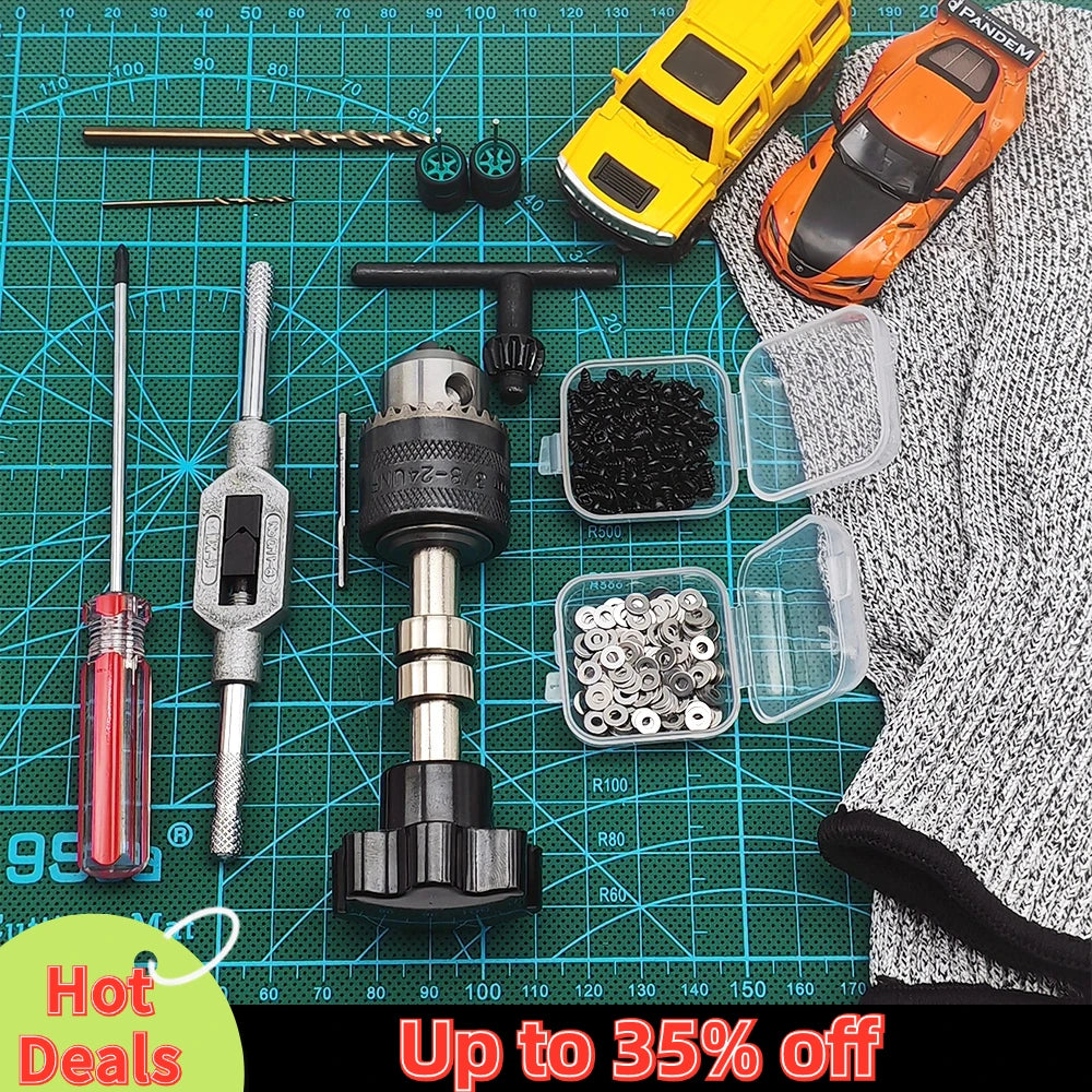 1/64 Wheel Hub Modification Tool Kit Diecast Model Car Disassemble Beginner to Advanced The Tool Package Fixing Tool
