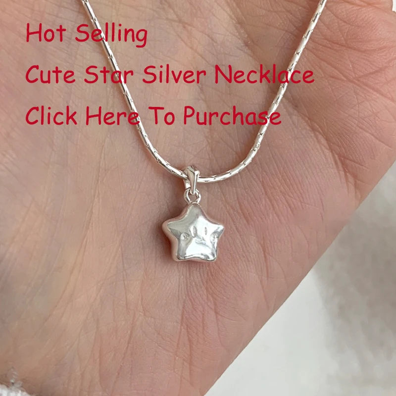 925 Sterling Silver Necklace Black Beads Square Irregular Punk Geometric for Women Girl Jewelry Gift Dropshipping Wholesale